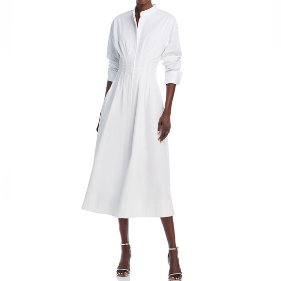 Staud Lorenza midi dress white sold out online - Picture 14 of 15